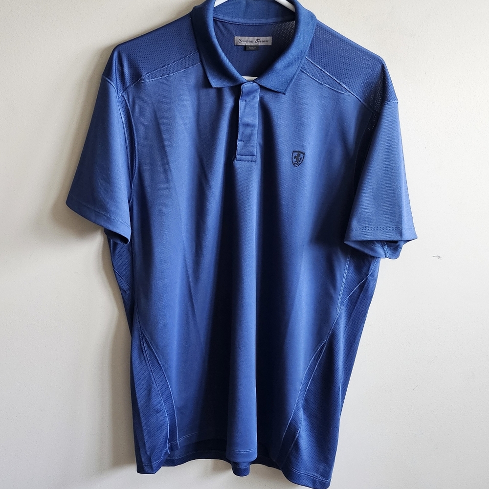 Ferrari Scuderia Performance Polo Shirt - Blue - Size XL